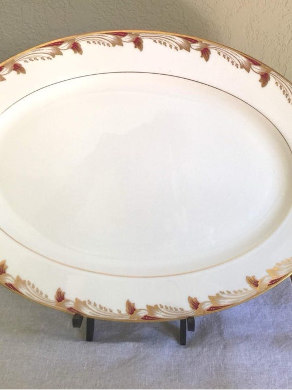 Lenox Ivory Serving Platter with Gold Trim